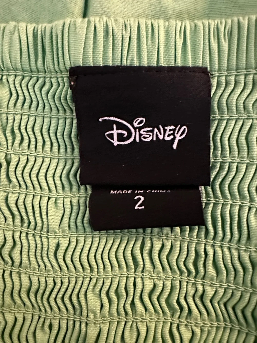 Disney‎ Green Tinkerbell Fit & Flair Cold Shoulder Flowy Dress Size 2X
